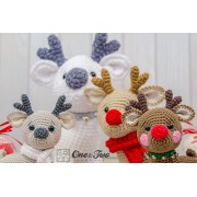 Milo the Reindeer - Quad Squad Series Amigurumi Crochet Pattern - English, Dutch, German, Spanish, French