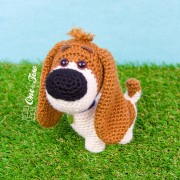 Rusty the Puppy - Quad Squad Series Amigurumi Crochet Pattern - English, Dutch, German, Spanish, French
