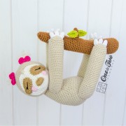 Stella the Sloth Amigurumi Crochet Pattern - English, Dutch, German, Spanish, French