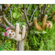 Stella the Sloth Lovey and Amigurumi Crochet Patterns Pack - English, Dutch, German, Spanish, French