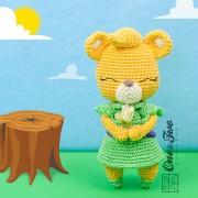 Sunni the Gummi Bear Amigurumi Crochet Pattern - English, Dutch, German, Spanish, French