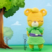 Sunni the Gummi Bear Amigurumi Crochet Pattern - English, Dutch, German, Spanish, French