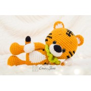 Denver the Tiger Amigurumi Crochet Pattern - English, Dutch, German, Spanish, French