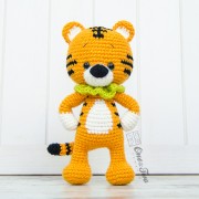 Denver the Tiger Minilovey and Amigurumi Crochet Patterns Pack - English, Dutch, German, Spanish, French