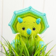 Tessa the Triceratops - Little Explorer Series Amigurumi Crochet Pattern - English, Dutch, German, Spanish, French