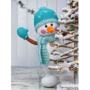Sky the Happy Snowman Amigurumi Crochet Pattern - English, Dutch, German, Spanish, French