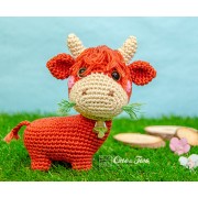 Penelope the Cow - Quad Squad Series Amigurumi Crochet Pattern - English, Dutch, German, Spanish, French