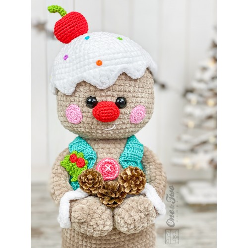 Glen the Sweetie Gingerbread Amigurumi Crochet Pattern - English, Dutch,  German, Spanish, French