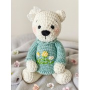 Sugar the Bear Amigurumi Crochet Pattern - English, Dutch, German, Spanish, French