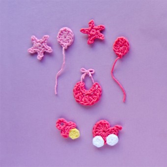Baby Accessories  Applique Crochet