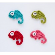 Chameleon  Applique Crochet