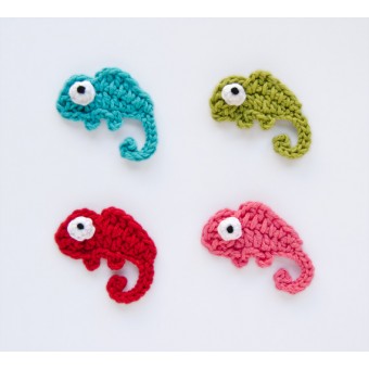 Chameleon  Applique Crochet