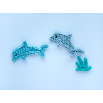 Dolphin Applique Crochet