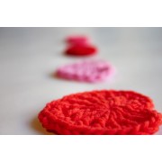 Hearts (4 sizes) Applique Crochet