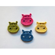 Hippo Applique Crochet
