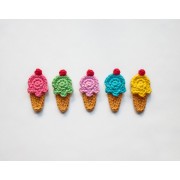 Ice cream Applique Crochet