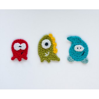 Monsters Applique Crochet