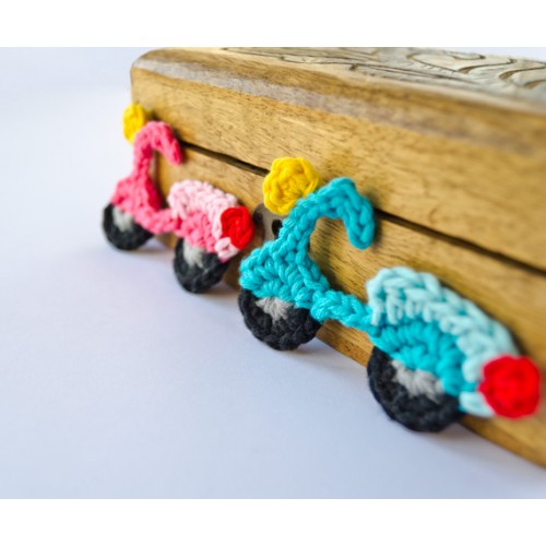 FREE Crochet Pattern - Scooter Applique - Welcome