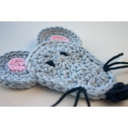 Mouse Applique Crochet