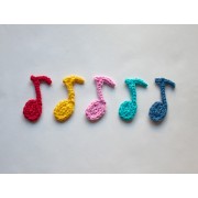 Musical Note Applique Crochet
