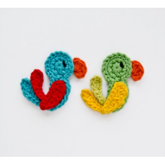 Parrot  Applique Crochet