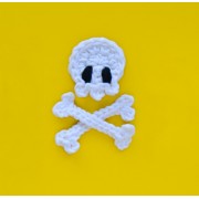 Pirate Skull, Sword and Hat  Applique Crochet