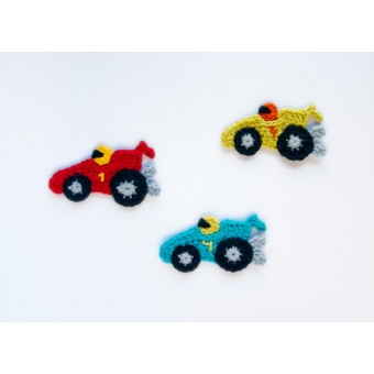 Racing Car Applique Crochet