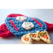 Rocket  Applique Crochet