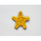 Sheriff Star Applique Crochet