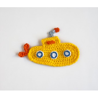 Yellow Submarine Applique Crochet