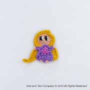 Baby Rapunzel Applique Crochet