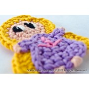 Baby Rapunzel Applique Crochet