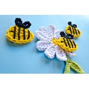 Bee and Flower Applique Crochet