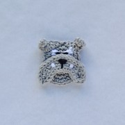 English Bulldog Applique Crochet