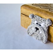 English Bulldog Applique Crochet