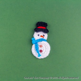 Snowman Applique Crochet