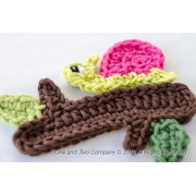 Snail and Branch Applique Crochet