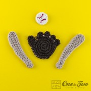 Baseball Set Applique Crochet