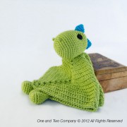 Dino Security Blanket Crochet Pattern