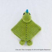 Dino Security Blanket Crochet Pattern