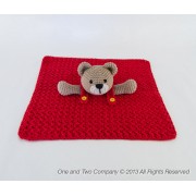 Teddy Bear Security Blanket Crochet Pattern