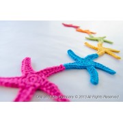 Garland of Colorful Starfishes Crochet Pattern