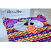 Colorful Owl Rug Crochet Pattern