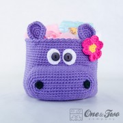 Hippo Basket - Crochet Pattern
