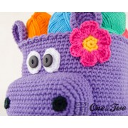 Hippo Basket - Crochet Pattern
