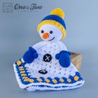 Snowman Security Blanket Crochet Pattern