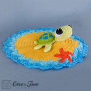 Bob the Turtle Security Blanket Crochet Pattern