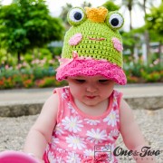 Amy the Frog Sun Hat Crochet Pattern
