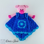 Eddie the Piggy Security Blanket Crochet Pattern