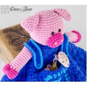 Eddie the Piggy Security Blanket Crochet Pattern